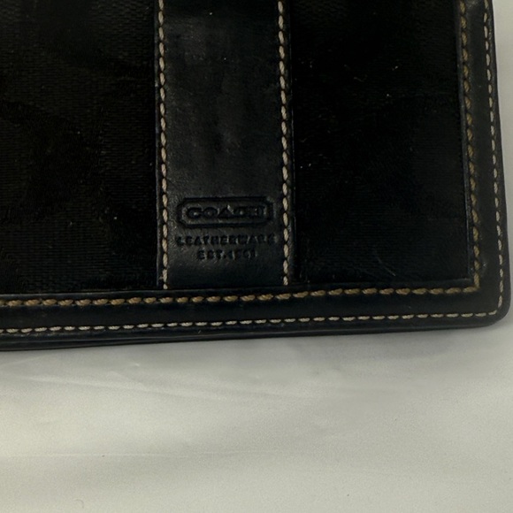 Vintage Coach Black Leatherwear credit card Wallet - Picture 4 of 11